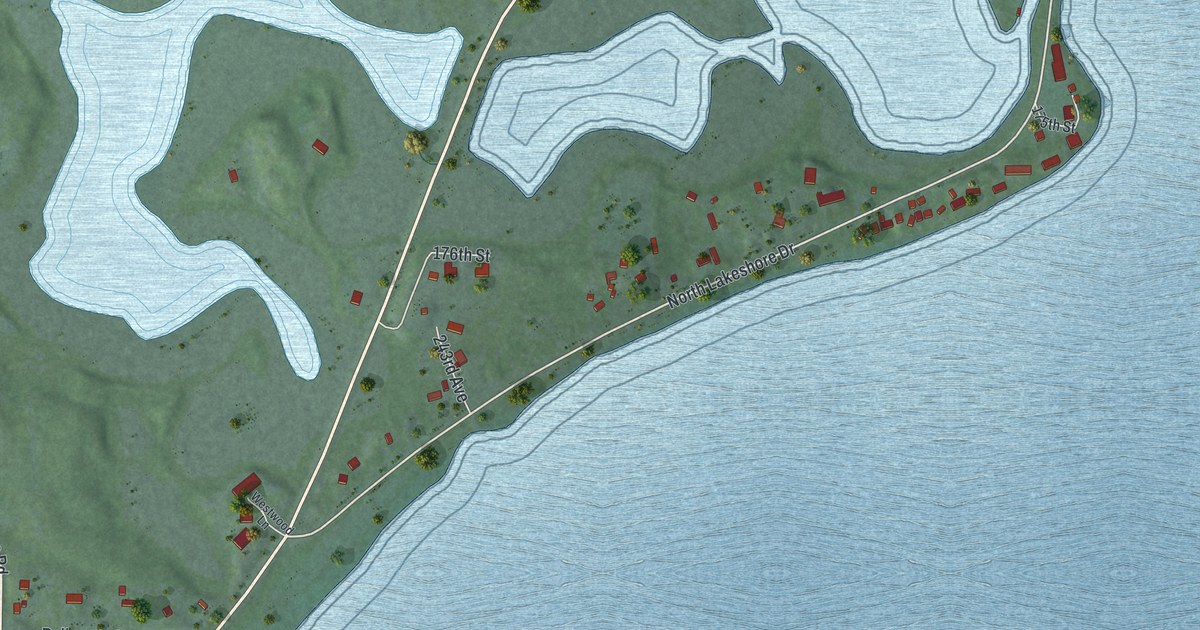 Map of Long Beach, Minnesota in 2026
