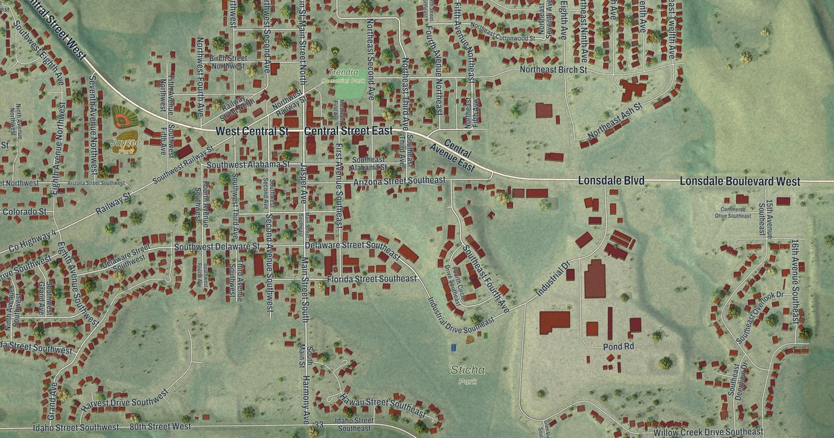 Map of Lonsdale, Minnesota in 2026
