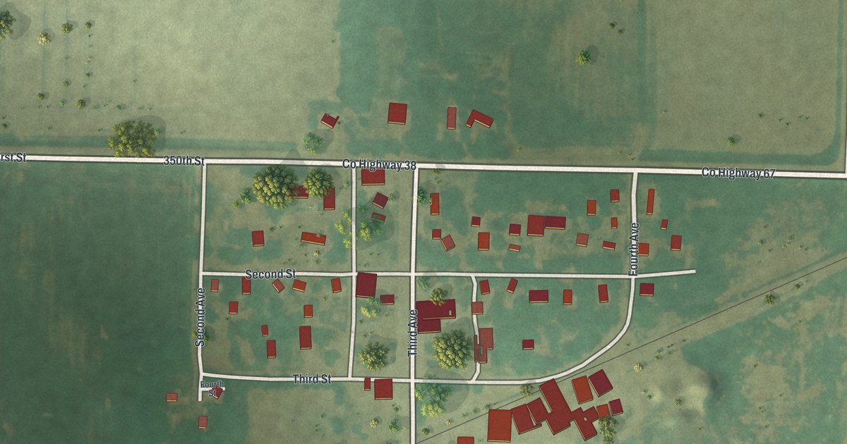 Map of Louisburg, Minnesota in 2026
