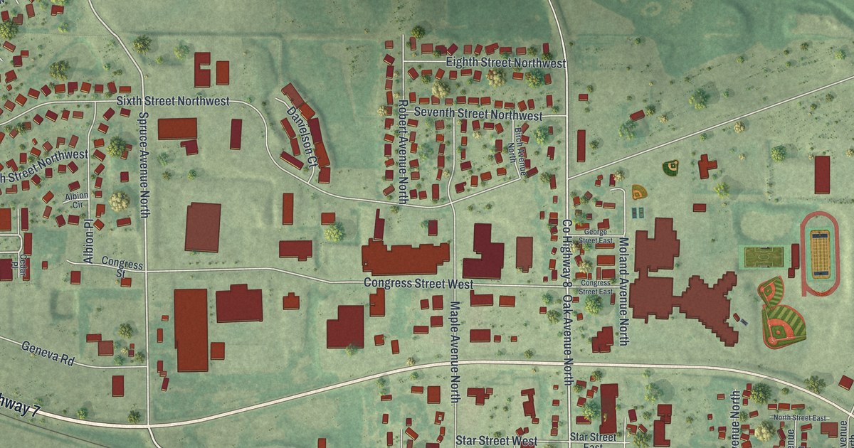 Map of Maple Lake, Minnesota in 2026