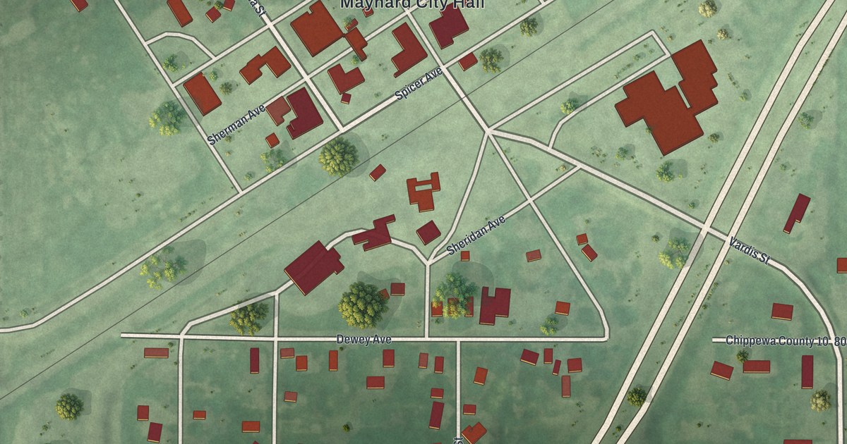 Map of Maynard, Minnesota in 2026