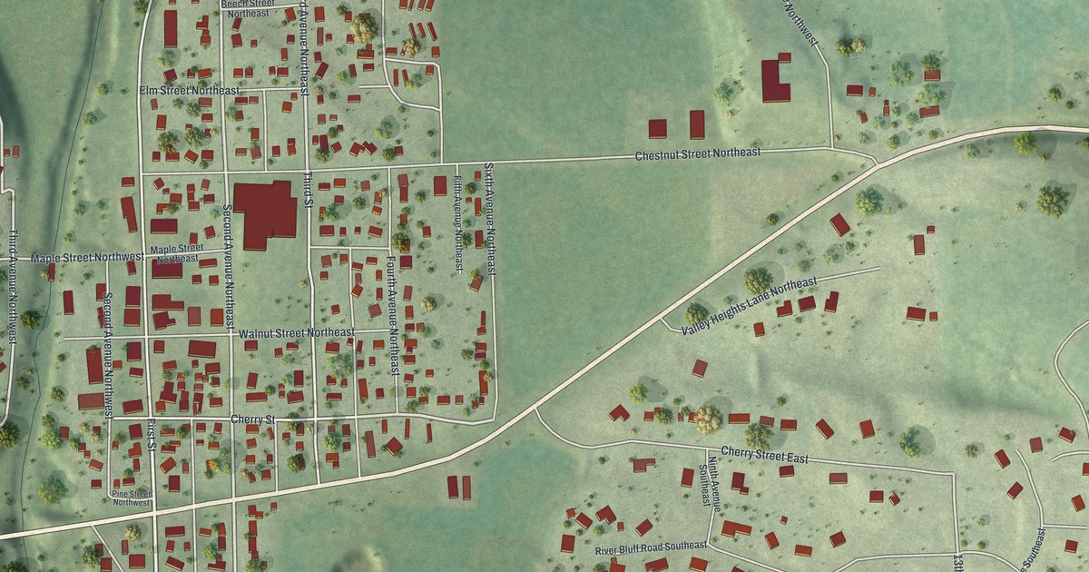 Map of Mazeppa, Minnesota in 2026