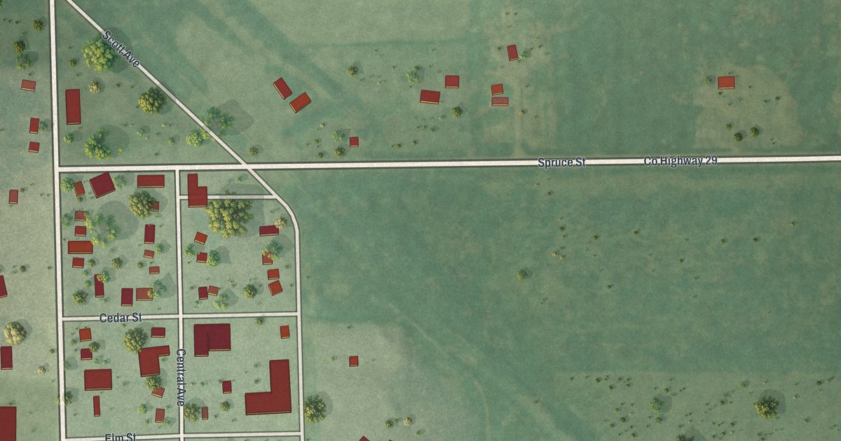 Map of Meadowlands, Minnesota in 2026