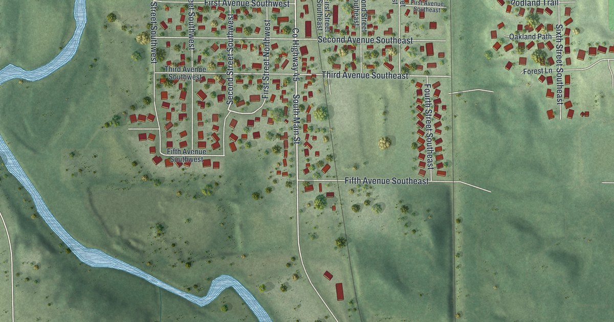 Map of Medford, Minnesota in 2026