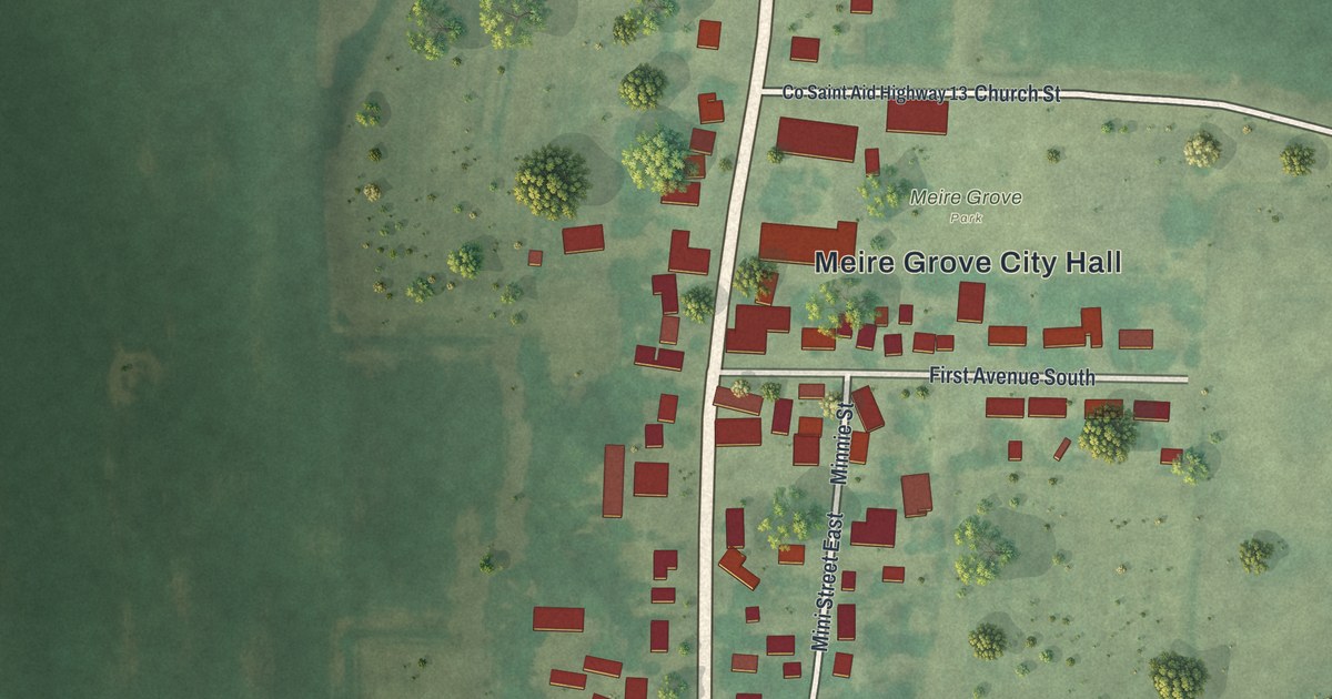 Map of Meire Grove, Minnesota in 2026