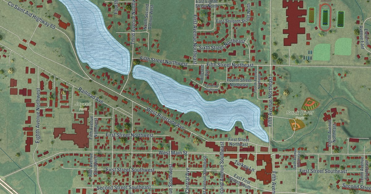Map of Melrose, Minnesota in 2026
