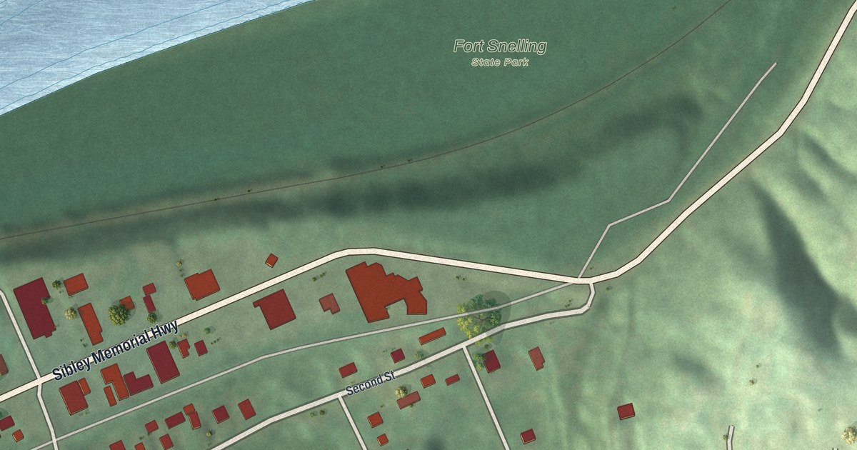 Map of Mendota, Minnesota in 2026
