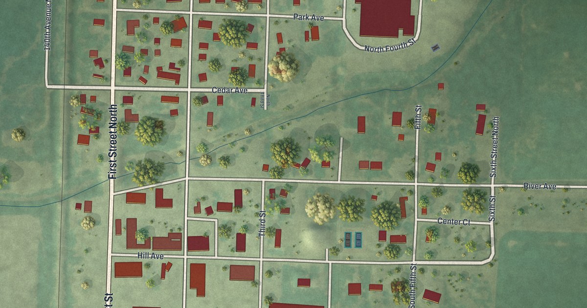 Map of Middle River, Minnesota in 2026