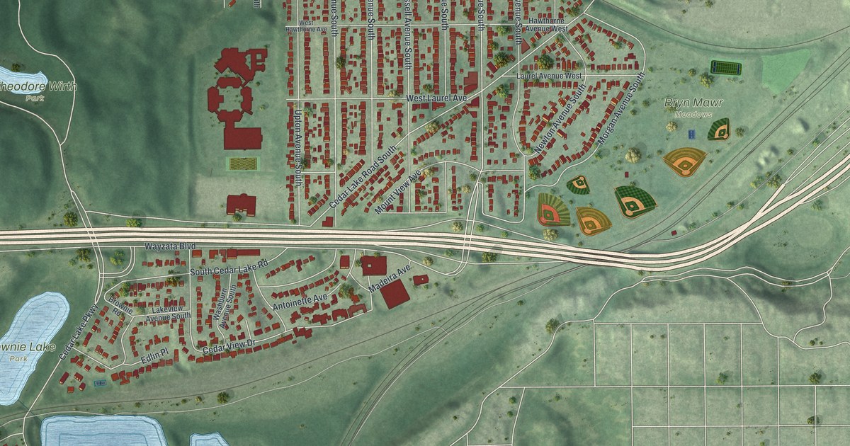Map of Bryn – Mawr, Minnesota in 2026