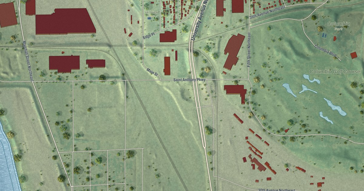 Map of Columbia Park, Minnesota in 2026