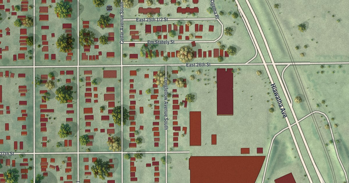 Map of East Phillips, Minnesota in 2026