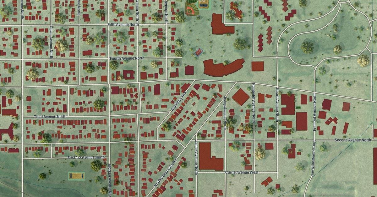 Map of Harrison, Minnesota in 2026
