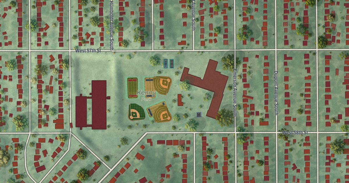 Map of Kenny, Minnesota in 2026
