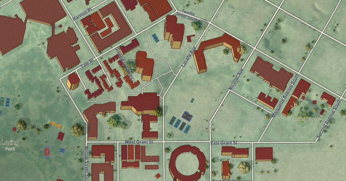 Map of Loring Park, Minnesota in 2026