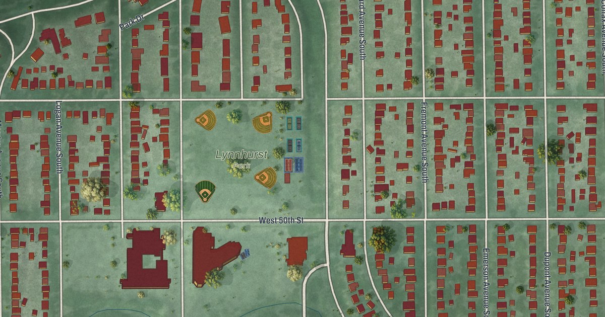 Map of Lynnhurst, Minnesota in 2026