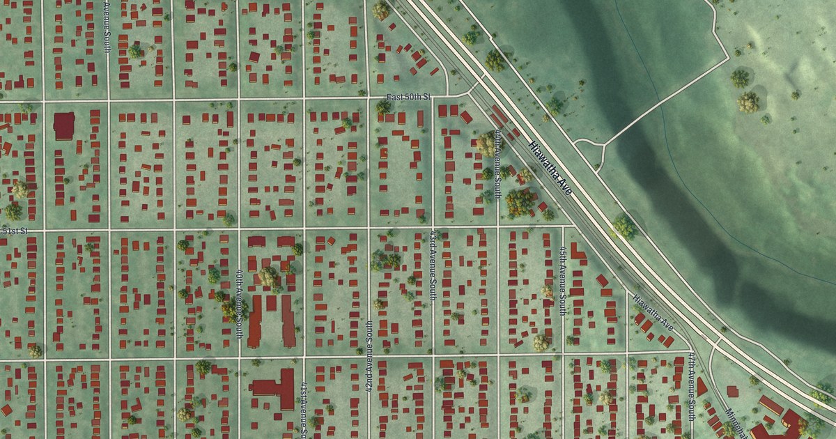 Map of Minnehaha, Minnesota in 2026