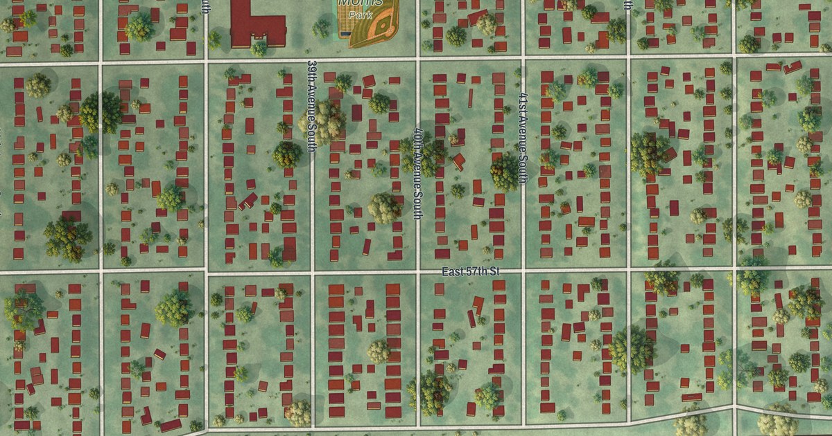 Map of Morris Park, Minnesota in 2026