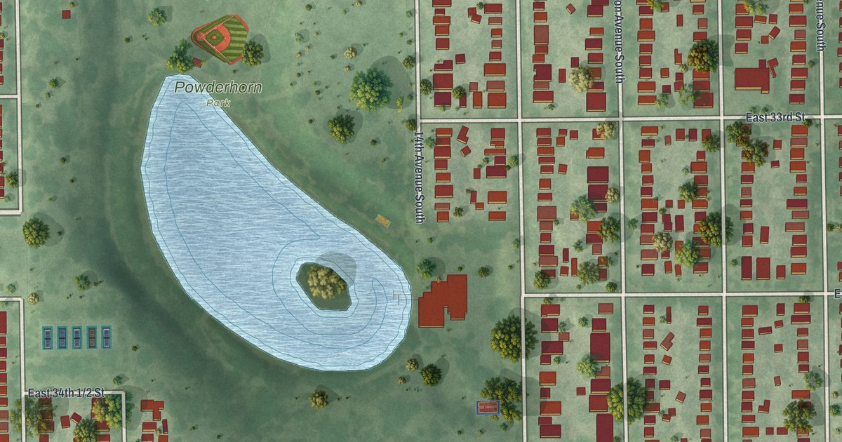 Map of Powderhorn Park, Minnesota in 2026