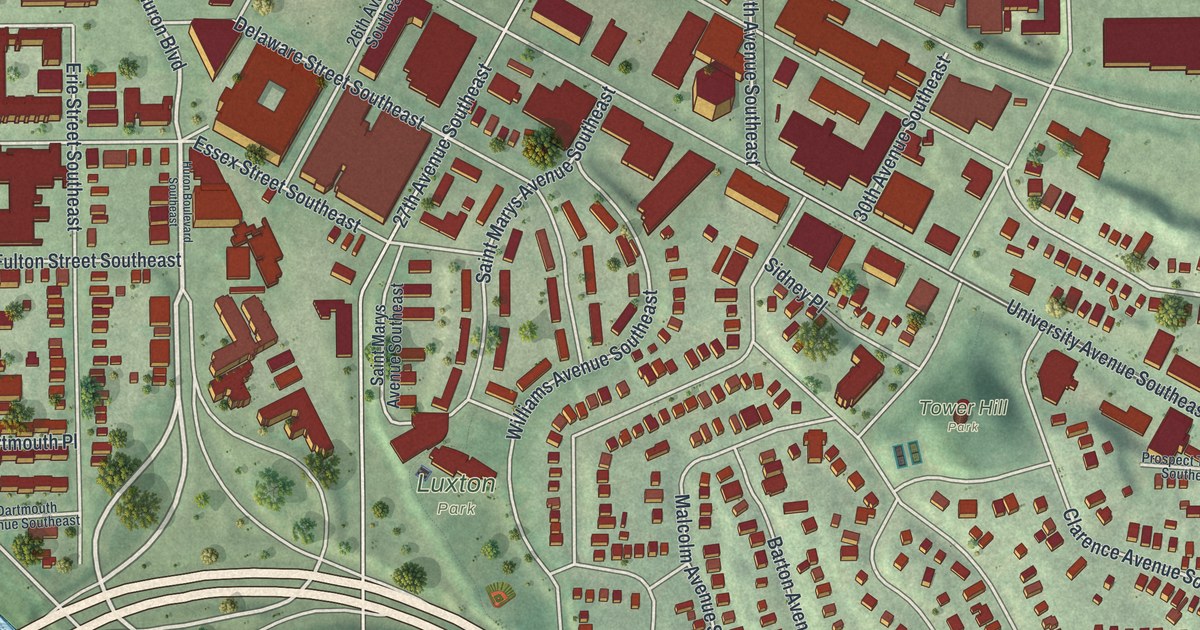 Map of Prospect Park – East River Road, Minnesota in 2026