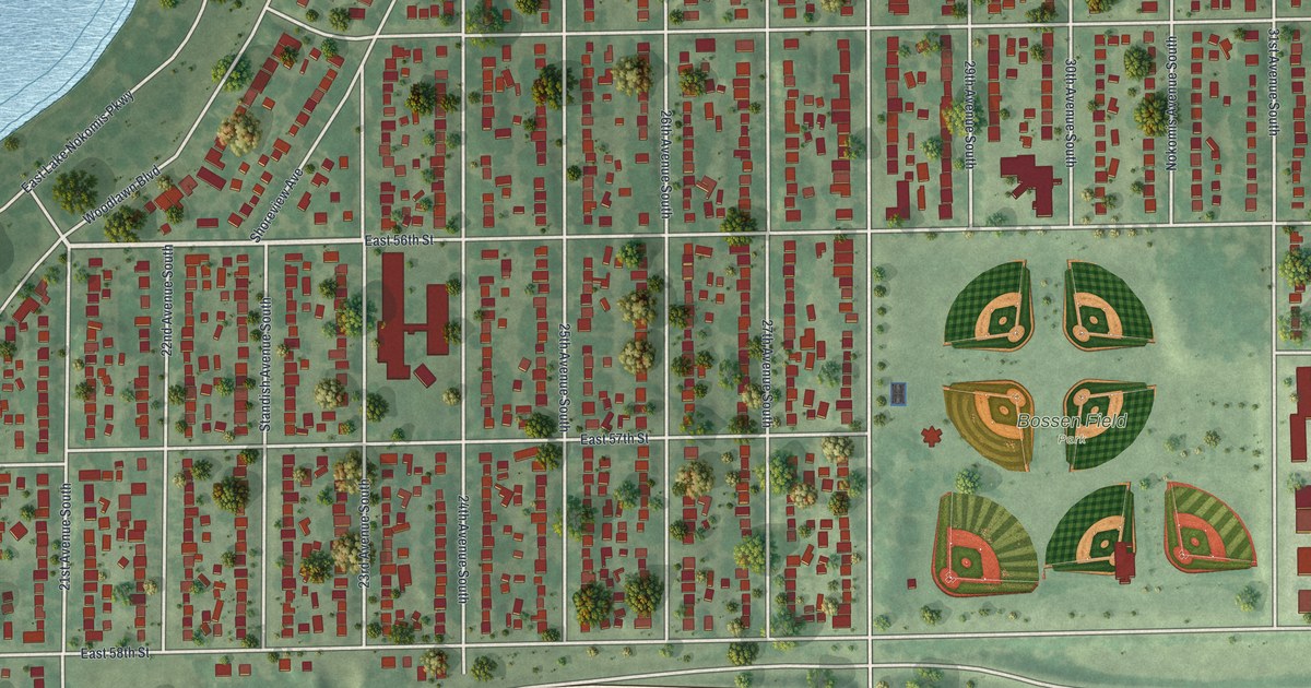 Map of Wenonah, Minnesota in 2026