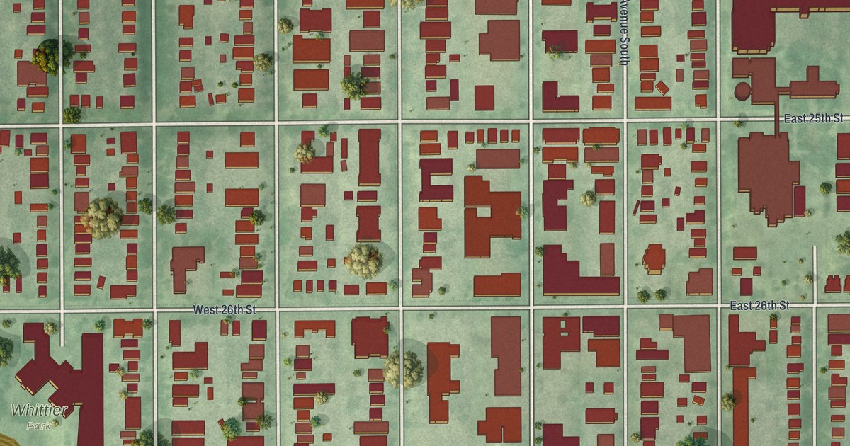Map of Whittier, Minnesota in 2026