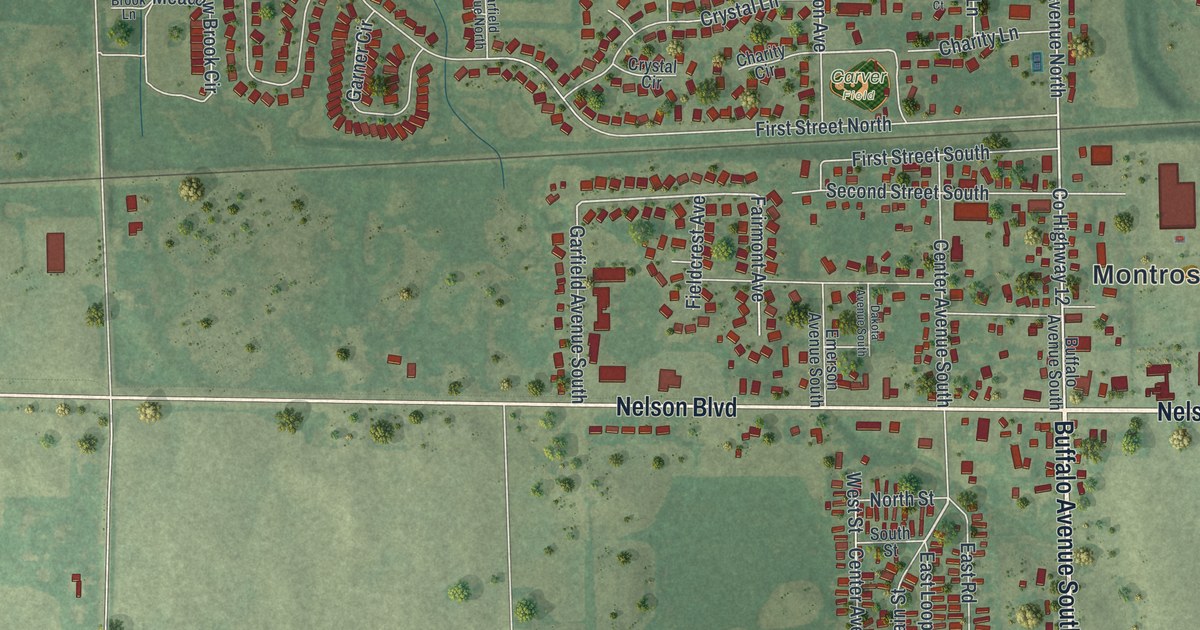 Map of Montrose, Minnesota in 2026