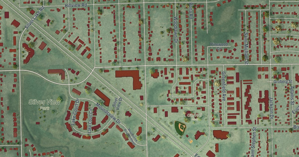 Map of Mounds View, Minnesota in 2026
