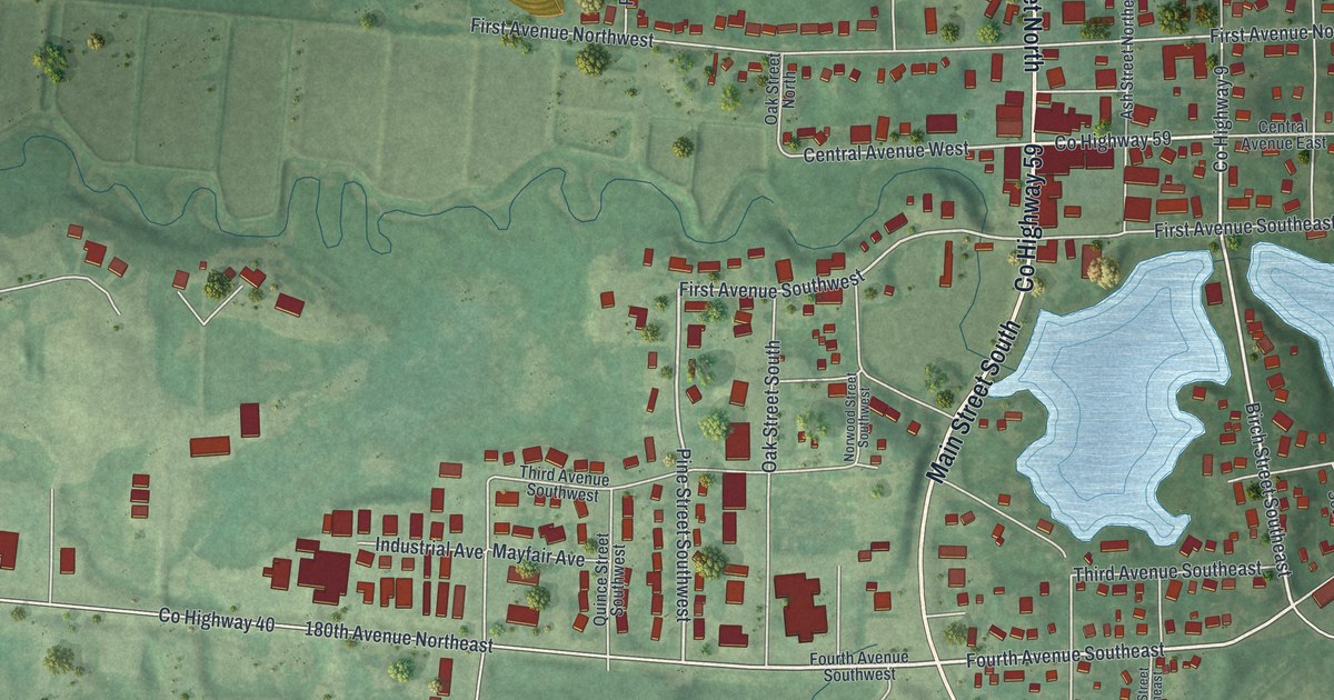Map of New London, Minnesota in 2026