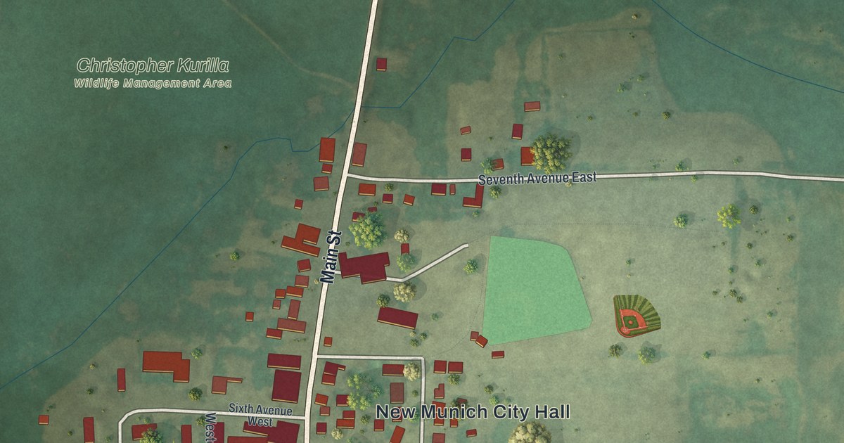 Map of New Munich, Minnesota in 2026