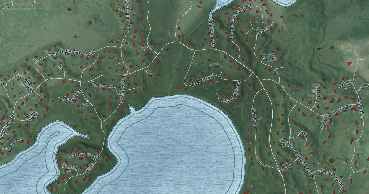 Map of North Oaks, Minnesota in 2026