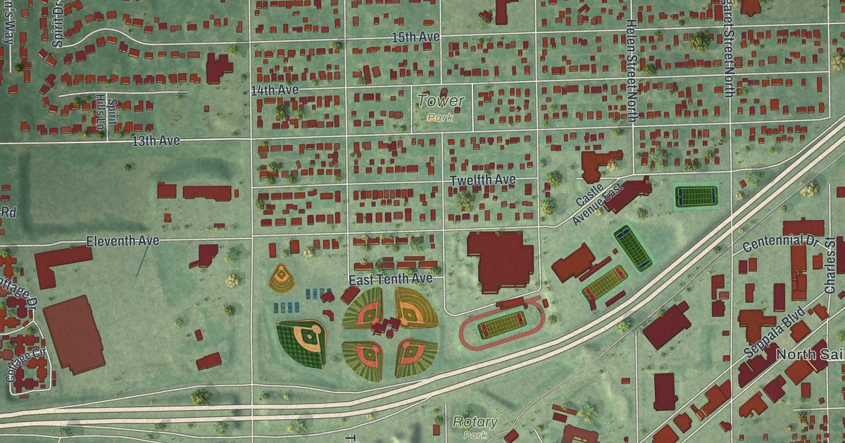 Map of North St. Paul, Minnesota in 2026