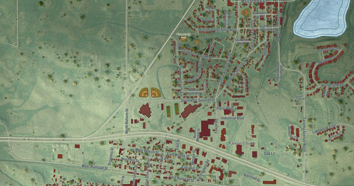 Map of Norwood Young America, Minnesota in 2026