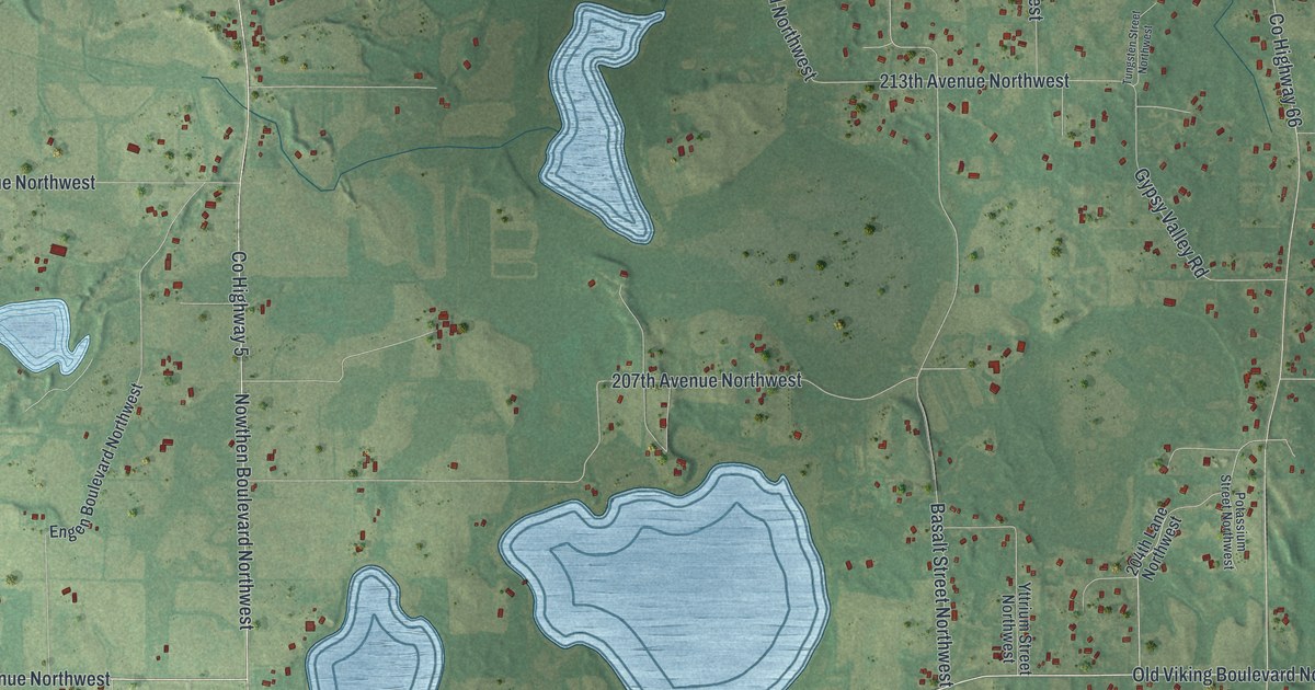 Map of Nowthen, Minnesota in 2026