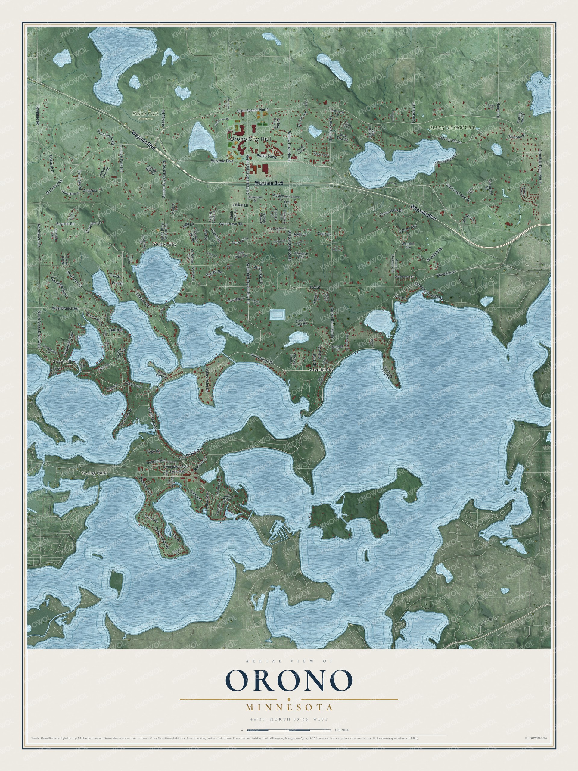 Watermarked full-map preview of Orono, Minnesota