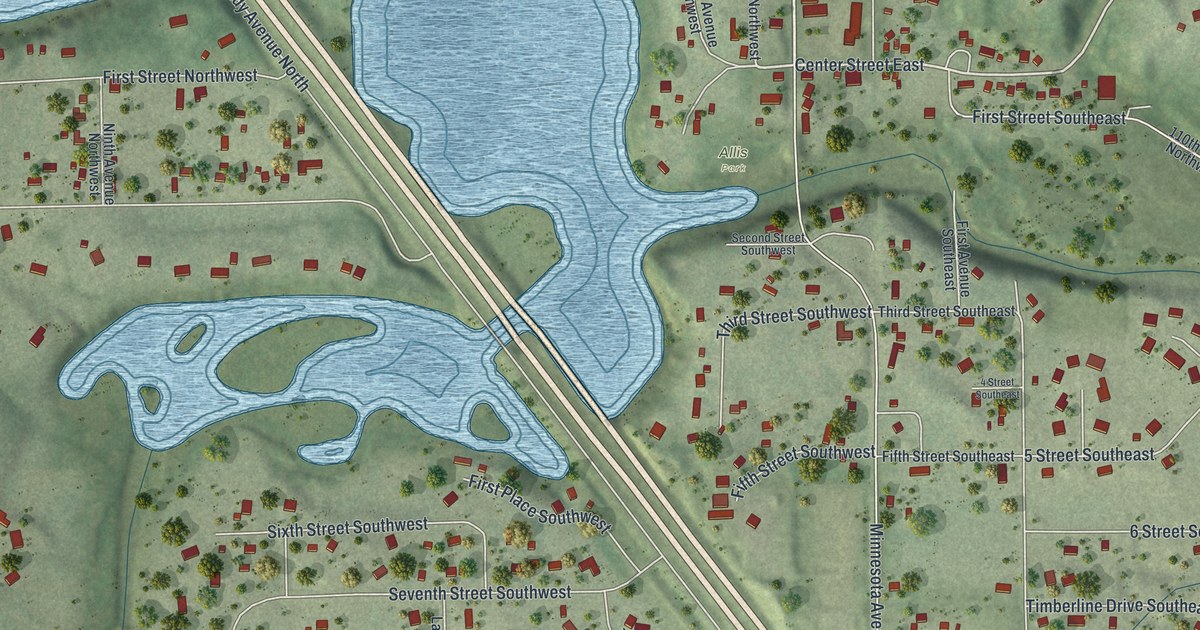 Map of Oronoco, Minnesota in 2026