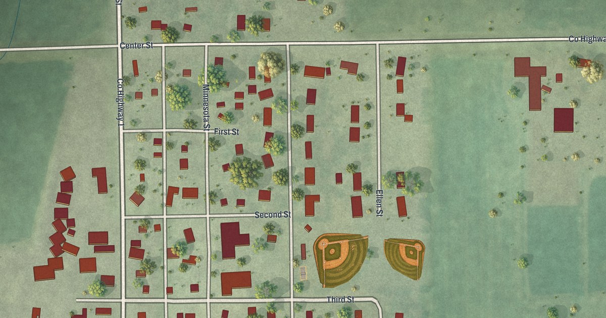 Map of Ostrander, Minnesota in 2026