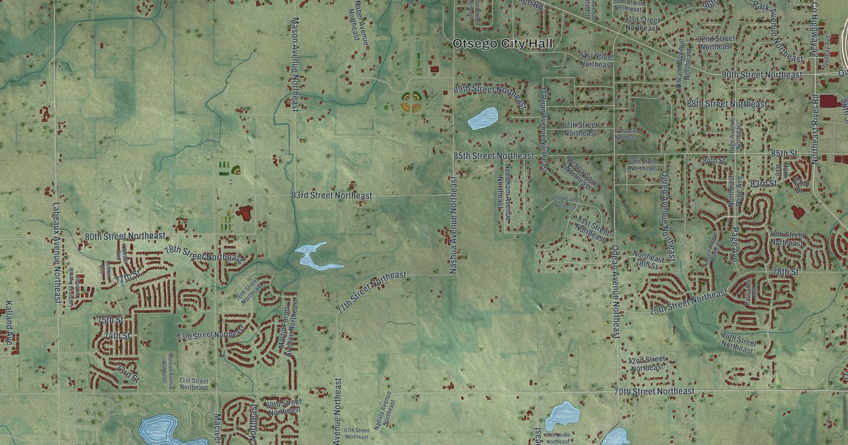 Map of Otsego, Minnesota in 2026