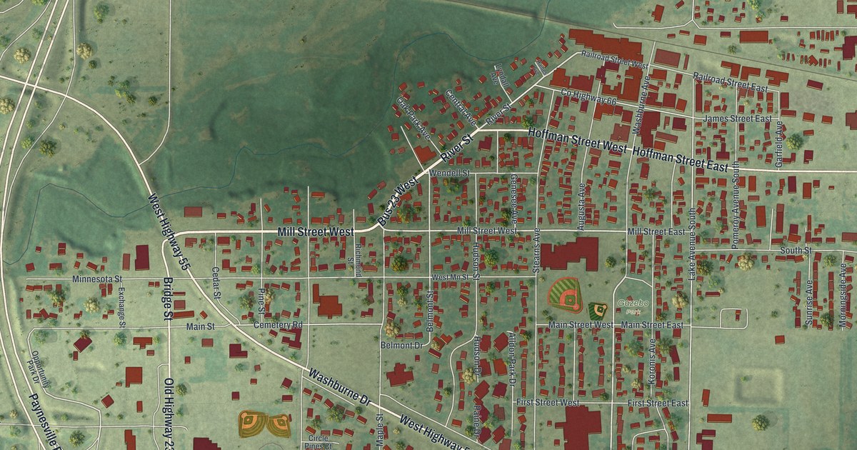 Map of Paynesville, Minnesota in 2026