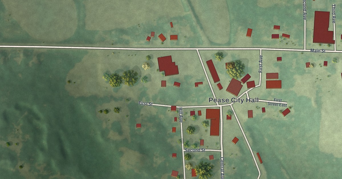 Map of Pease, Minnesota in 2026