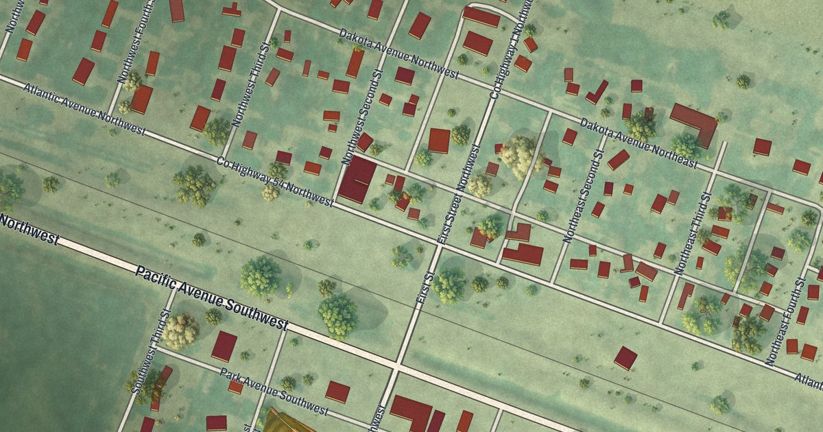 Map of Pennock, Minnesota in 2026