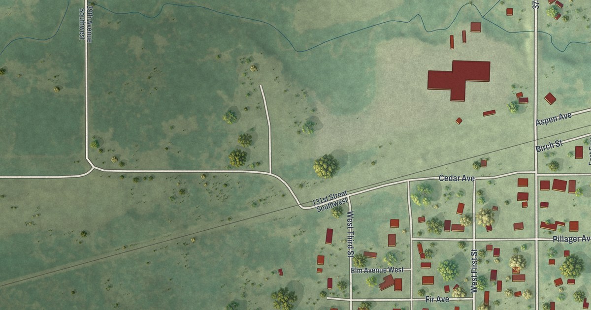 Map of Pillager, Minnesota in 2026