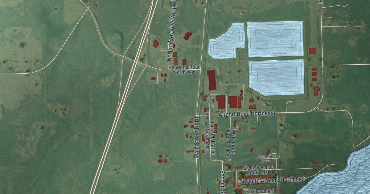 Map of Pine City, Minnesota in 2026