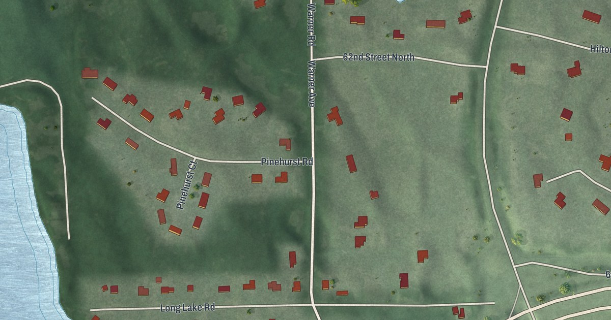 Map of Pine Springs, Minnesota in 2026