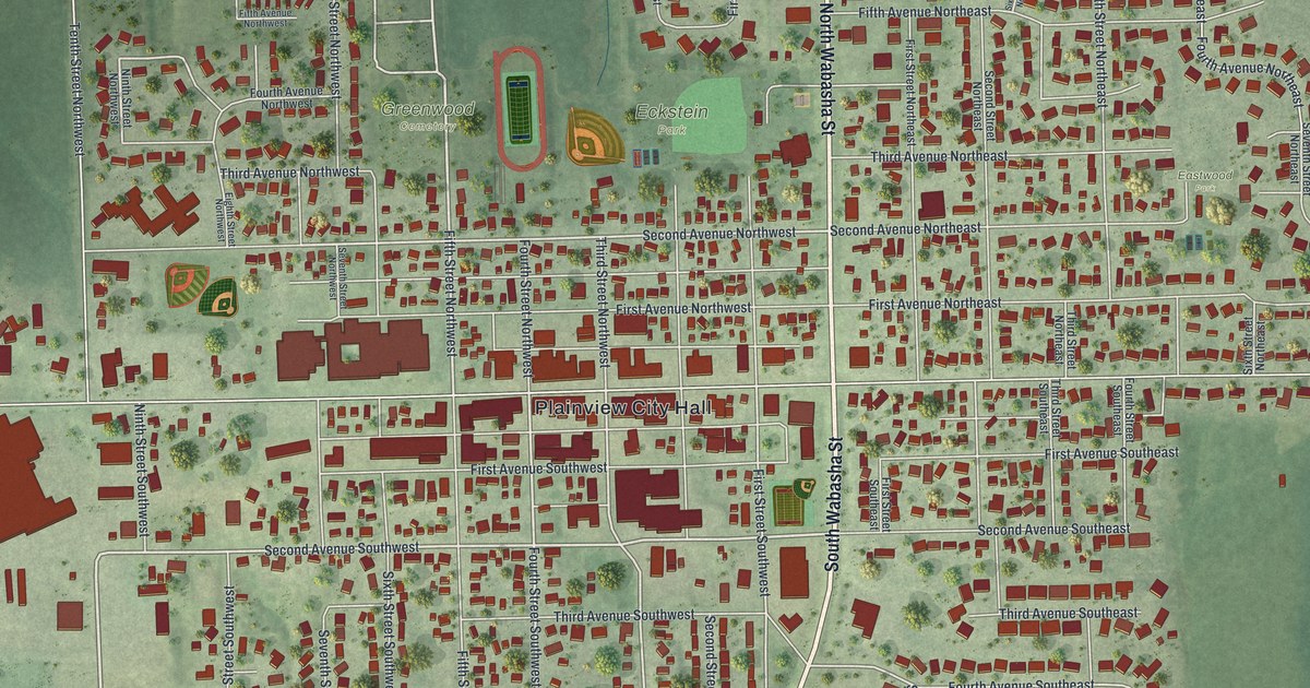 Map of Plainview, Minnesota in 2026