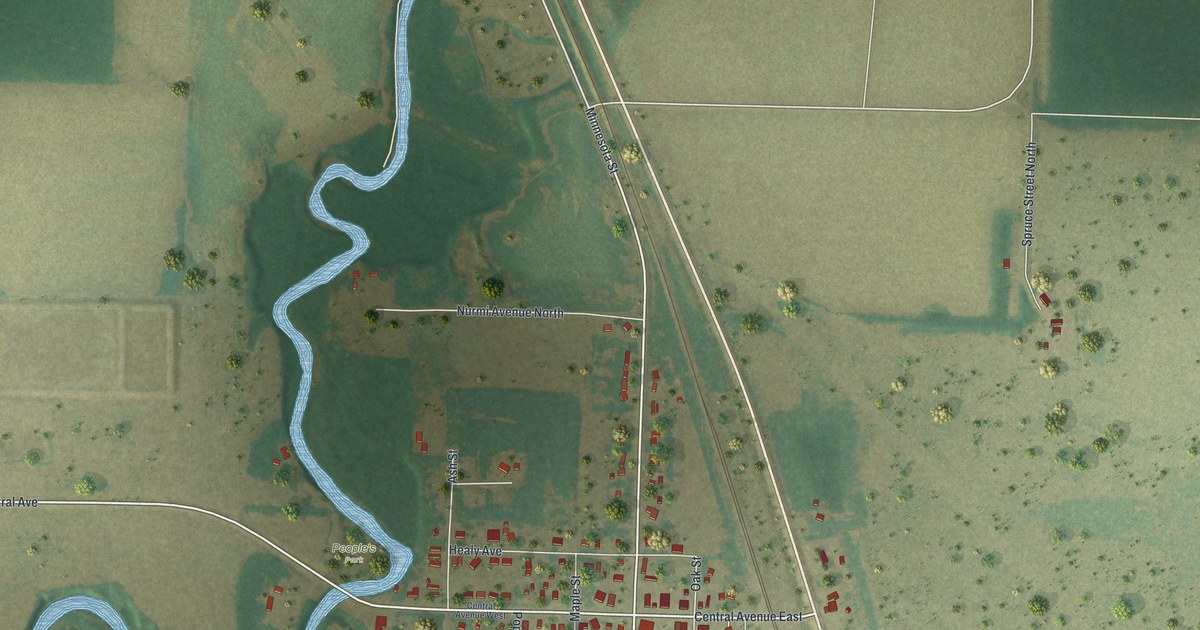 Map of Plummer, Minnesota in 2026