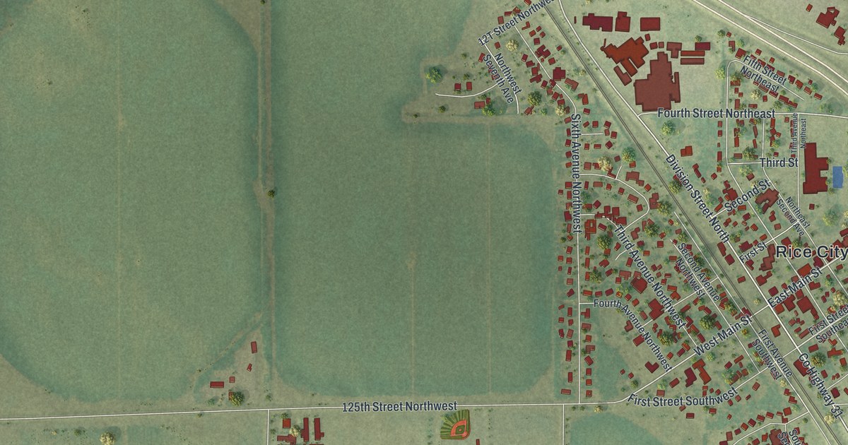 Map of Rice, Minnesota in 2026