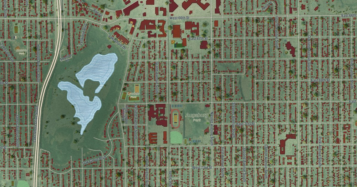 Map of Richfield, Minnesota in 2026