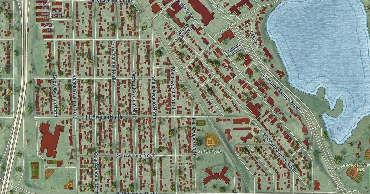 Map of Robbinsdale, Minnesota in 2026