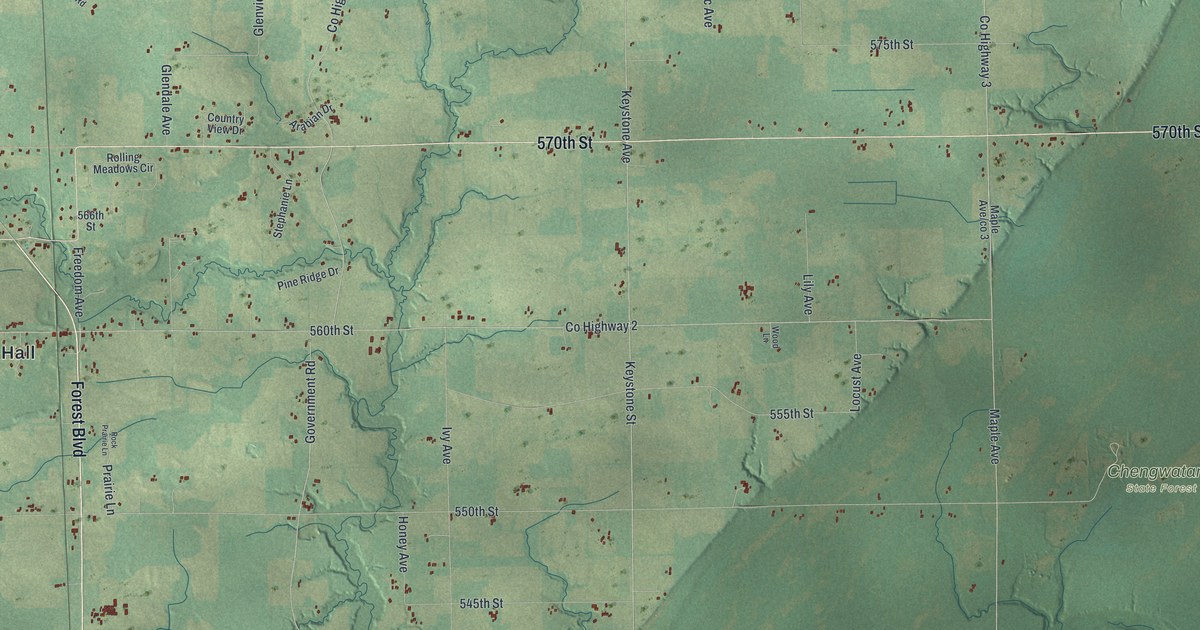 Map of Rock Creek, Minnesota in 2026