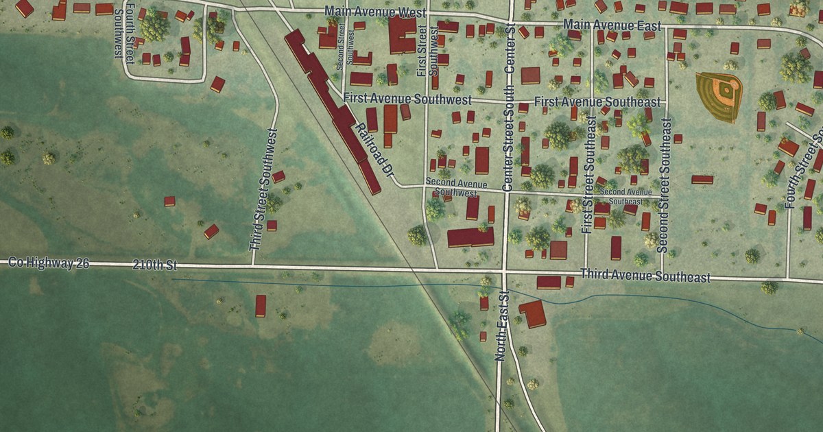 Map of Rothsay, Minnesota in 2026